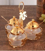 3 Compartments Sugar Bowl