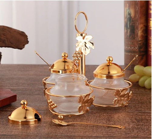 3 Compartments Sugar Bowl