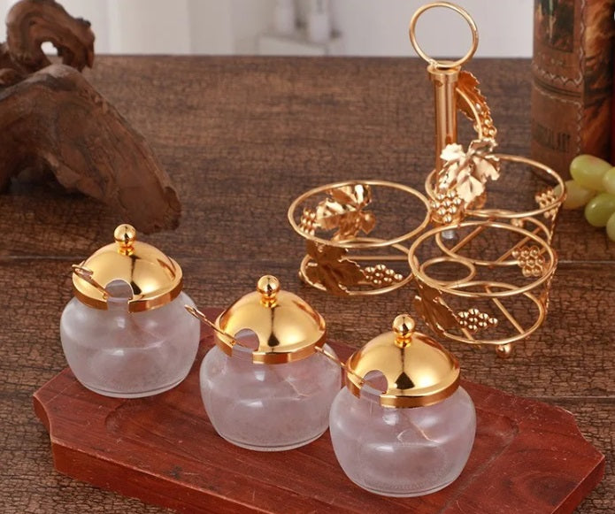 3 Compartments Sugar Bowl