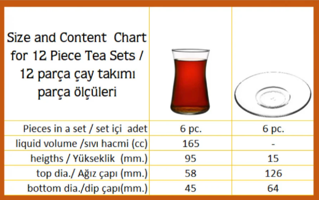 Turkey Gold Tea Set w/Handle